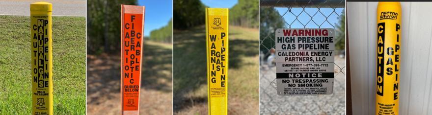 Images of pipeline markers